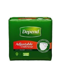 Depend Adjustable Adult Diaper Brief for Incontinence