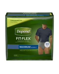 Depend Fit-Flex for Men, Maximum  Adult Incontinence Pullup Diaper