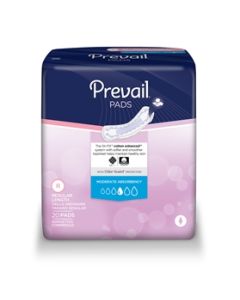 Prevail Moderate Adult Incontinence Bladder Control Pad - 9.25 Inch
